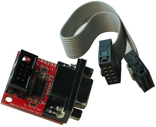 mod-rs232, плата расширения с разъемами uext и rs232 MOD-RS232, плата расширения с разъемами UEXT и RS232