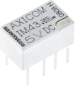 im43ts, реле высокочастотное 2 переключ. 5vdc 2a/250vac dpdt IM43TS, реле высокочастотное 2 переключ. 5VDC 2A/250VAC DPDT