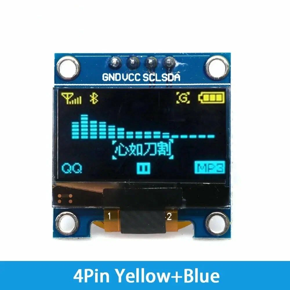 oled дисплей ssd1306 128х64 0.96" (oled_white) OLED дисплей SSD1306 128х64 0.96" (OLED_WHITE)