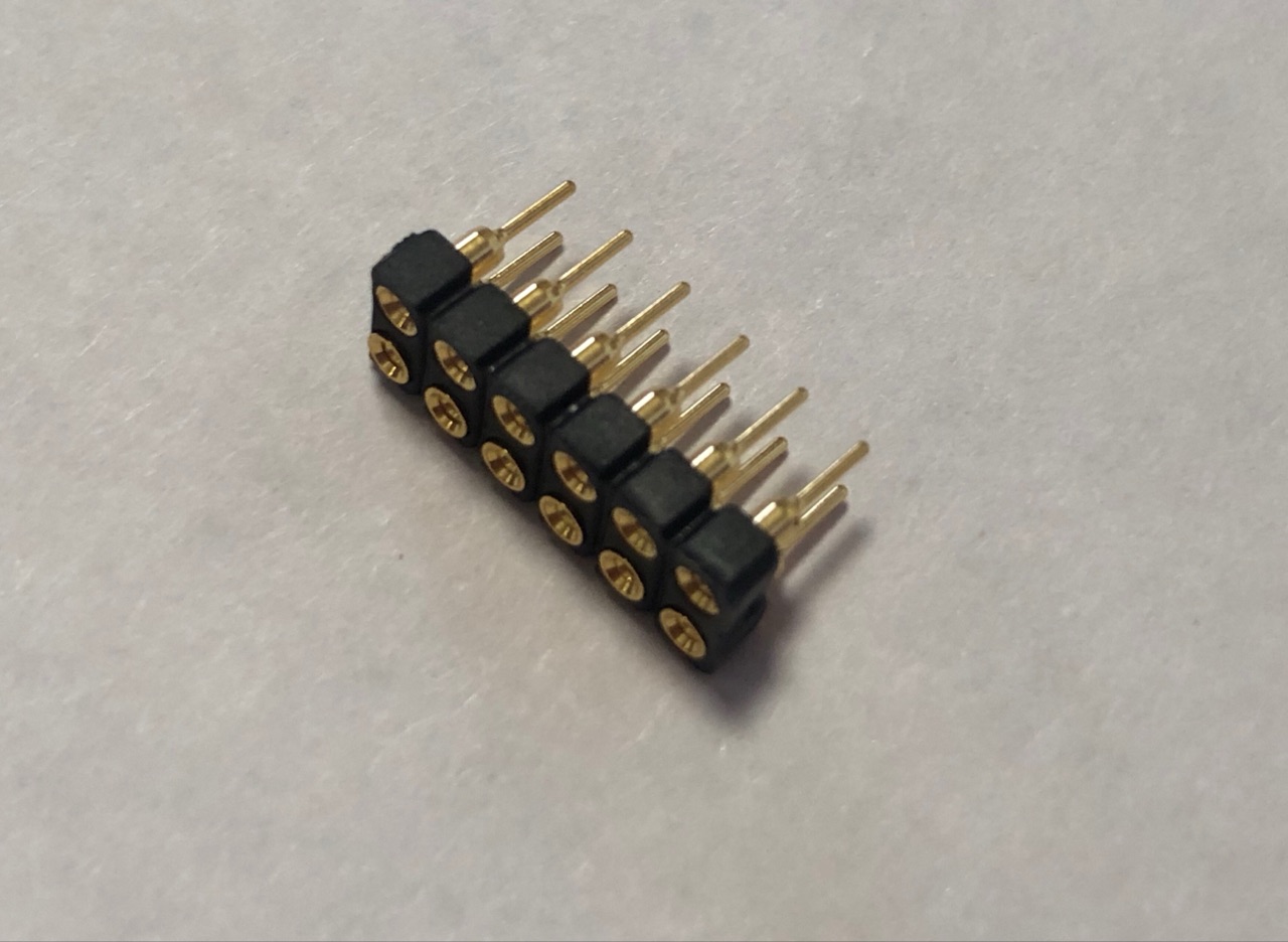 MK-201-12-G, розетка 2.54, gold-plated