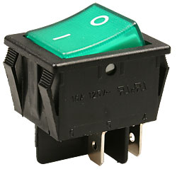 js608a, выключатель зеленый JS608A, выключатель зеленый
