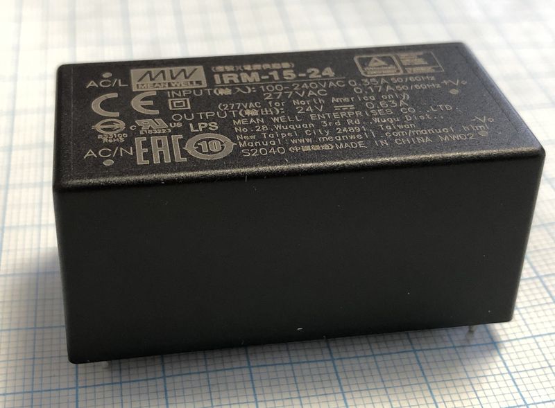 irm-15-24, ac/dc преобразователь IRM-15-24, AC/DC преобразователь
