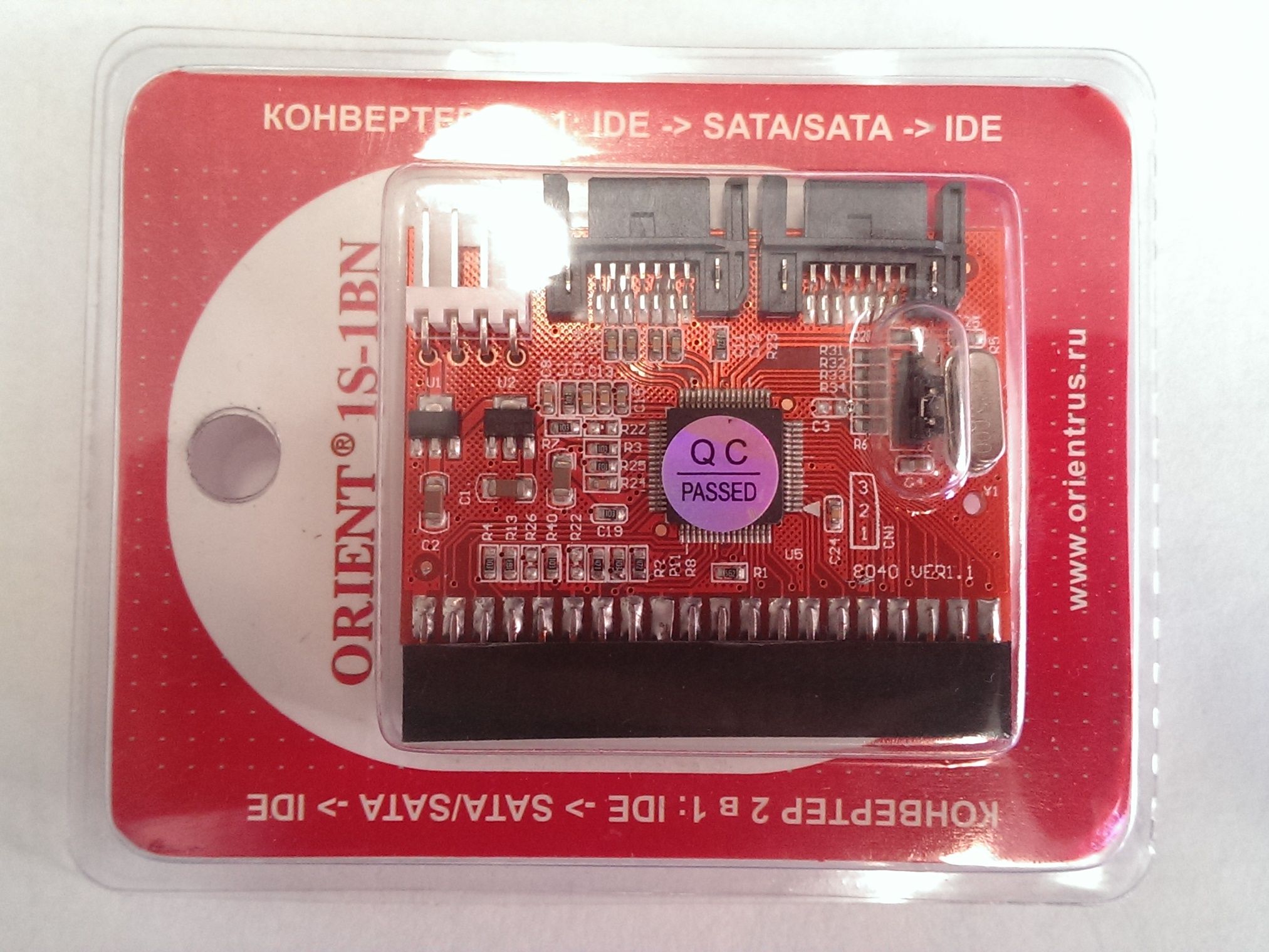 IDE-SATA, ORIENT 1S-1BN, переходник