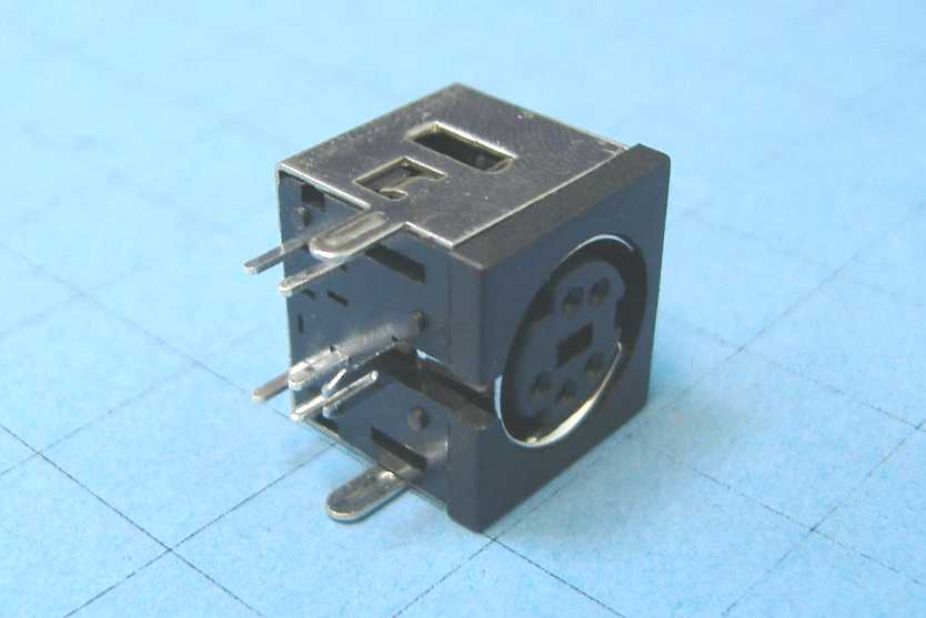 MDN-5FR, розетка MINI DIN на плату