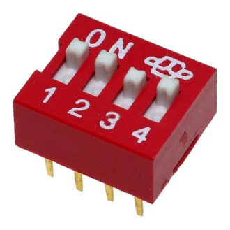 ds-04 (swd1-4), dip переключатель DS-04 (SWD1-4), DIP переключатель
