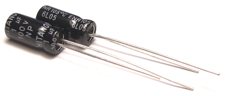 enr-63v-100uf, электролит. конденсатор ENR-63V-100uF, электролит. конденсатор