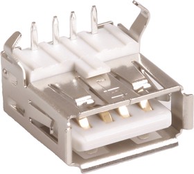 usba-1j-r, usb розетка на плату, a ,угл USBA-1J-R, USB розетка на плату, A ,угл