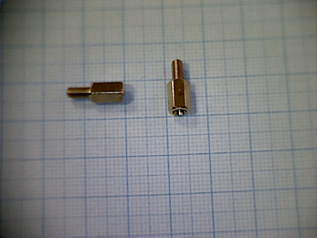 pchsn-8 mm, стойка для п/плат м3, латунь, шестигр. PCHSN-8 mm, стойка для п/плат М3, латунь, шестигр.
