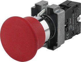 Кнопка управления LAY5BC42 Грибок красная 1р 20/200/3200 (Б0045643)