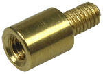 PCSN- 6 mm, М3, латунь, круглая стойка для печатных плат