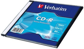 диск cd-r, 52x, verbatim extra protection, slim/1 Диск CD-R, 52x, Verbatim Extra Protection, Slim/1
