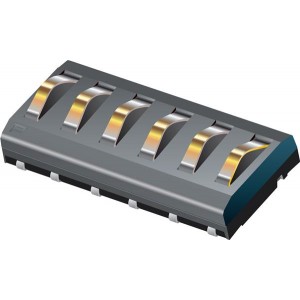 70ABJ-4-M0E, контакты для батарей 6 Position Male SMD