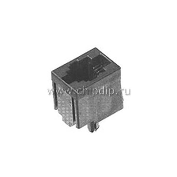 tj4-6p6c, розетка телеф. на плату TJ4-6P6C, розетка телеф. на плату
