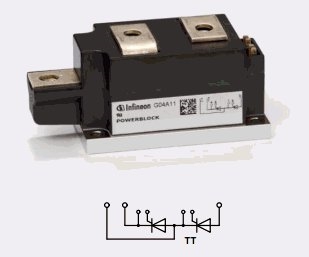 tt250n16kof, модуль 50mm 1600v 410a TT250N16KOF, модуль 50mm 1600V 410A