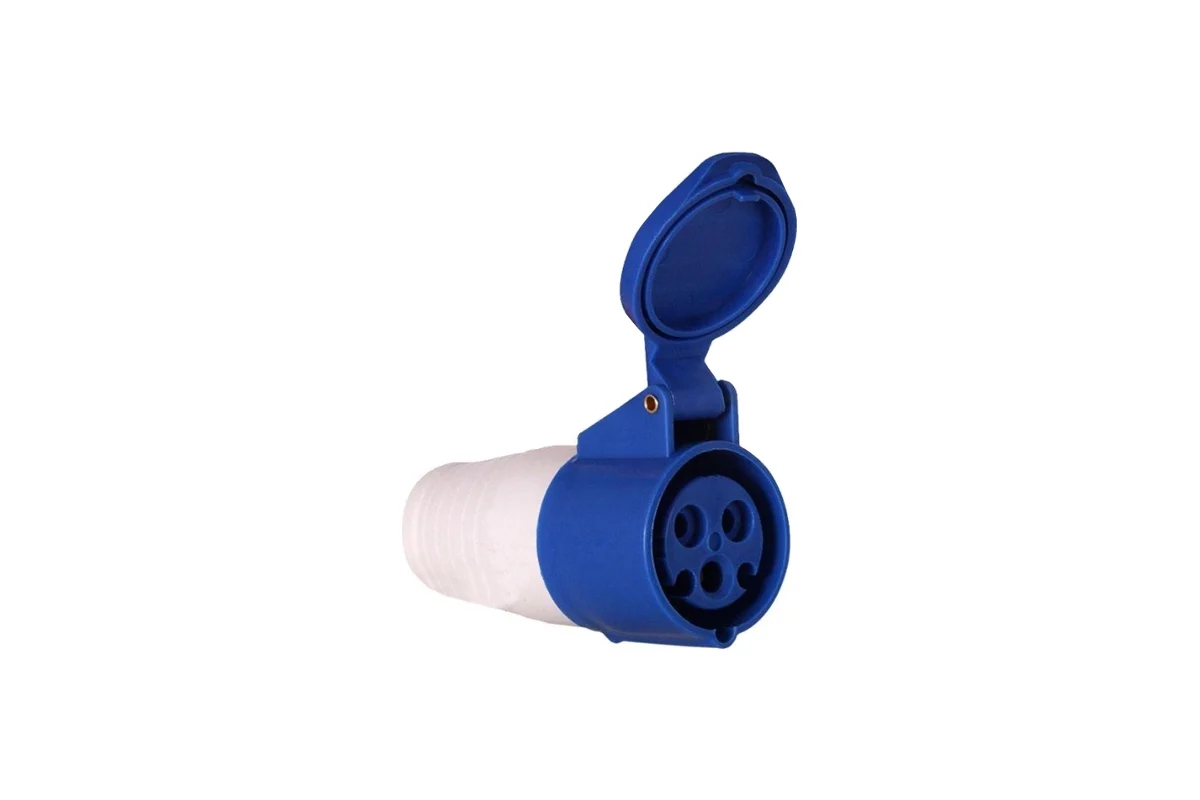 розетка кабельная 16а 220в 2p+ре ip44 (213) Розетка кабельная 16А 220В 2P+РЕ IP44 (213)