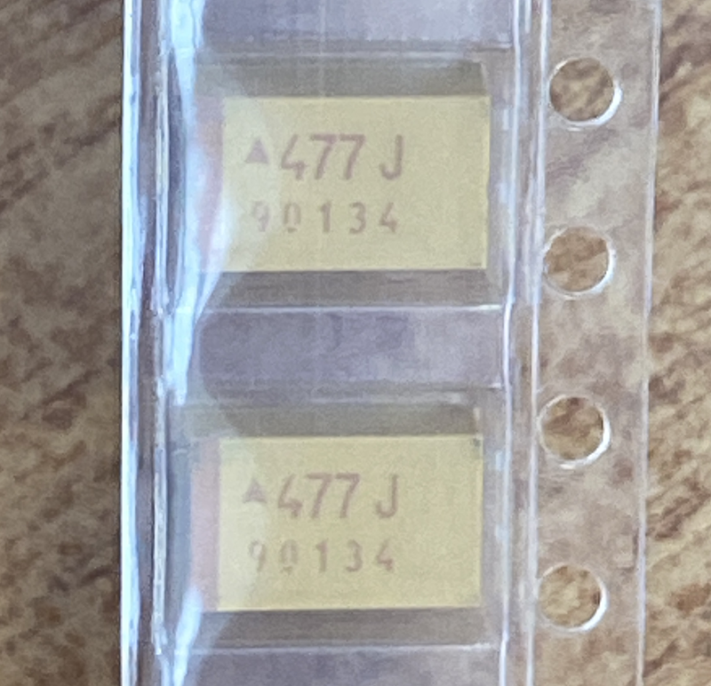 fte-smd 6.3v 470uf-k (taje477k006rnj), тантал. конденсатор FTE-SMD 6.3V 470uF-K (TAJE477K006RNJ), тантал. конденсатор