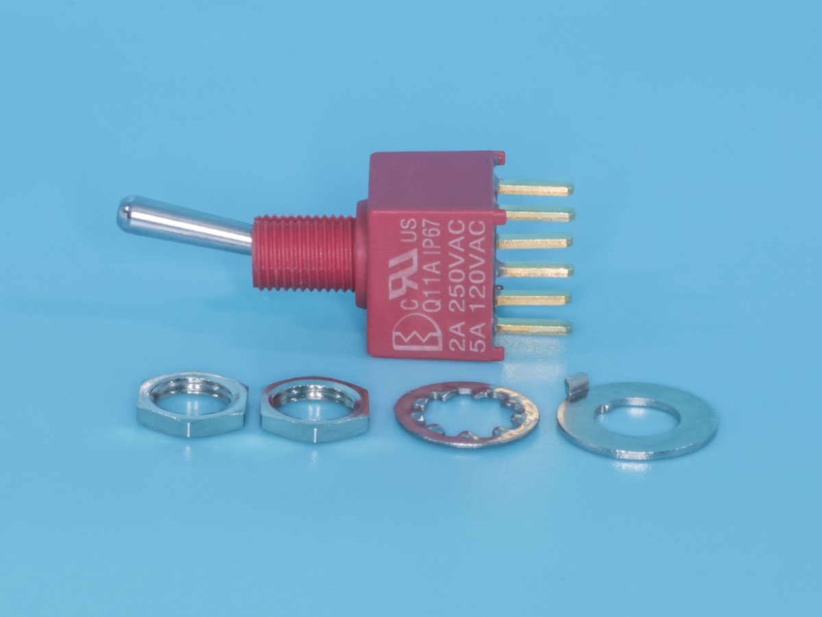 PST-132A, тумблер DPDT (on-on)