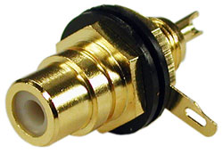 rs-115g rca гнездо на панель зол.черн/бел. RS-115G RCA гнездо на панель зол.черн/бел.
