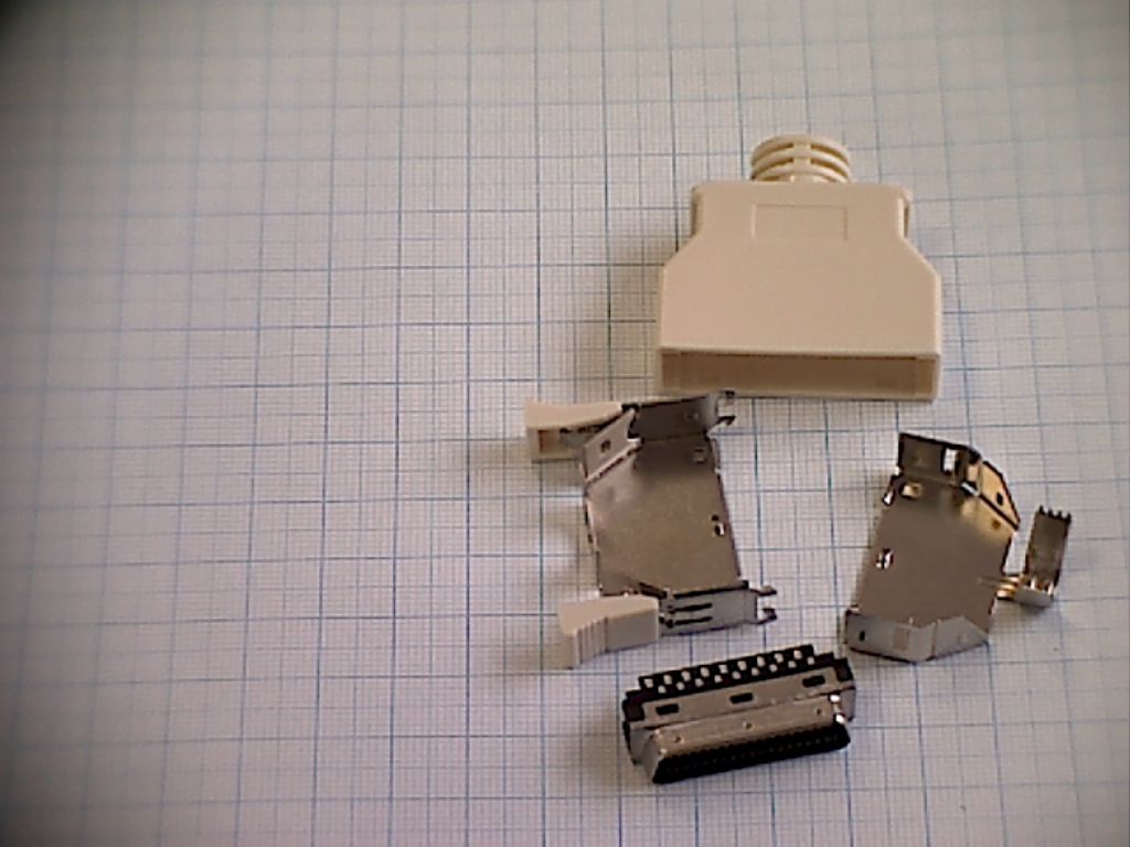 MC-36M, разъем Microcentronics 36 конт., на кабель