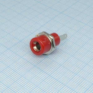 bp-022r, гнездо (клемма) красное под пайку на провод BP-022R, гнездо (клемма) красное под пайку на провод
