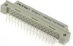 din41612r, розетка 16х2 ряд ав угловая 90° DIN41612R, розетка 16х2 ряд АВ угловая 90°