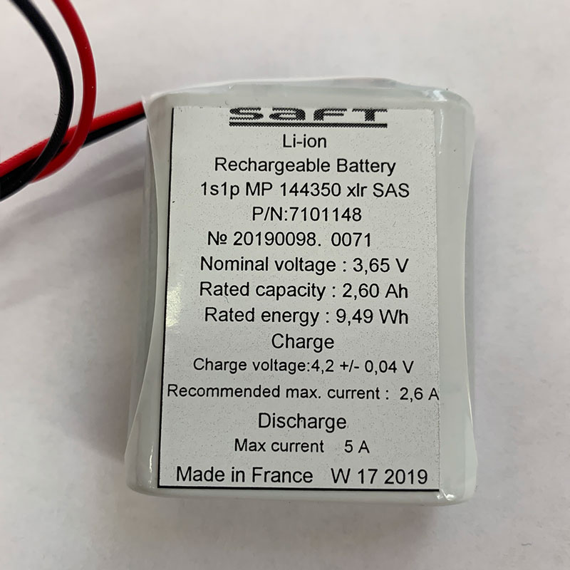 1s1p mp 144350 xlr sas, аккумулятор 1S1P MP 144350 XLR SAS, аккумулятор