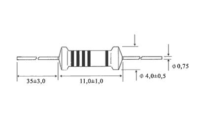 mf-100-1-120r-j, резистор MF-100-1-120R-J, резистор