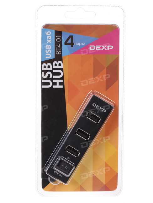 USB-разветвитель DEXP BT4-01