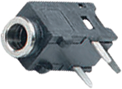 mj-2-348a0, jack panel socket nickle plated 3p, разъем MJ-2-348A0, Jack panel socket nickle plated 3P, разъем