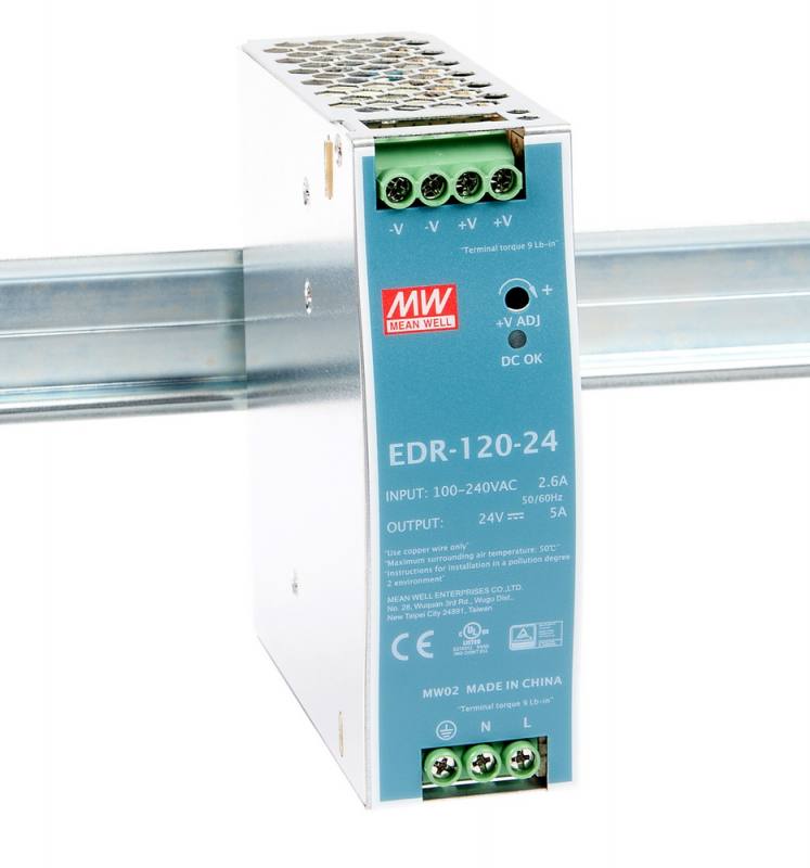 EDR-120-24, блок питания, 24В, 5А, 120Вт