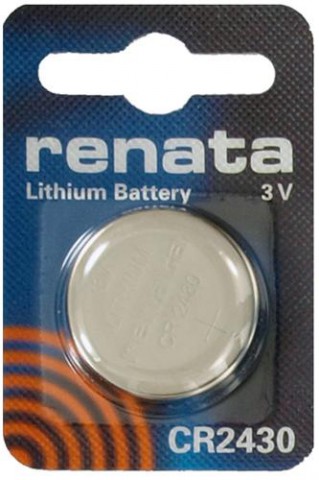 cr2430 li 3v, элемент питания (renata) CR2430 Li 3V, элемент питания (Renata)
