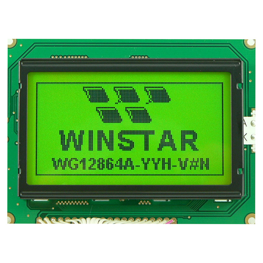 lcd wg12864a-ygb-t, индикатор LCD WG12864A-YGB-T, индикатор