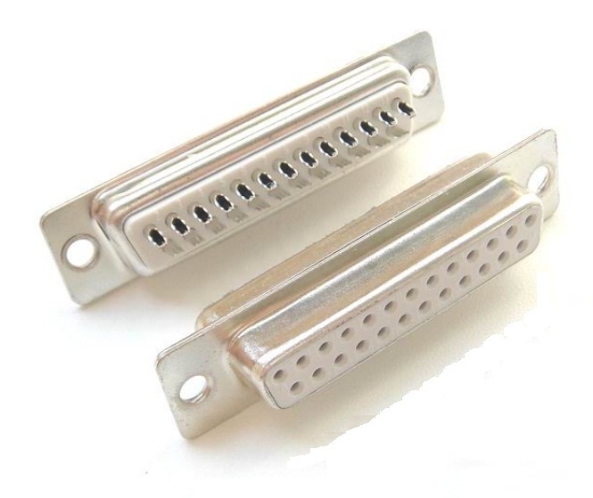 db-25f, разъём d-sub, white DB-25F, разъём D-sub, white