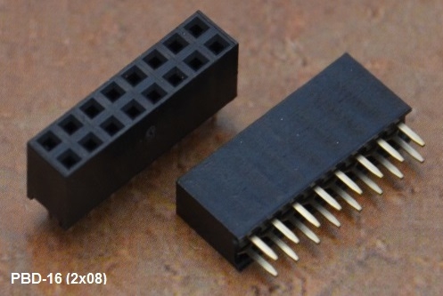 pbd 2x8 (разъем pbd-16), гн. в плату PBD 2x8 (разъем PBD-16), гн. в плату