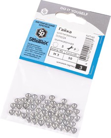 0217003000p300005010, гайка din 934, цинк м3 (уп.50 шт.) steelrex 0217003000P300005010, гайка DIN 934, цинк М3 (уп.50 шт.) SteelRex
