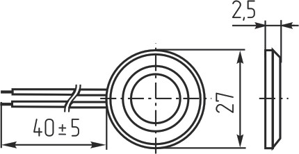 mft-27t-3.8al, генератор звука MFT-27T-3.8AL, генератор звука