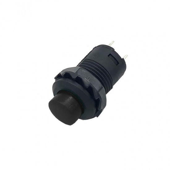 ds-428, кнопка 12 мм 1.5a/250vac без фиксации черная DS-428, кнопка 12 мм 1.5A/250VAC без фиксации черная