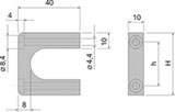 20860-257, передняя ручка 2u multipac 2шт. 20860-257, передняя ручка 2U MULTIPAC 2шт.
