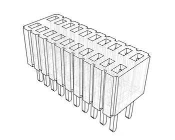 slm-124-01-g-d, разъём SLM-124-01-G-D, разъём