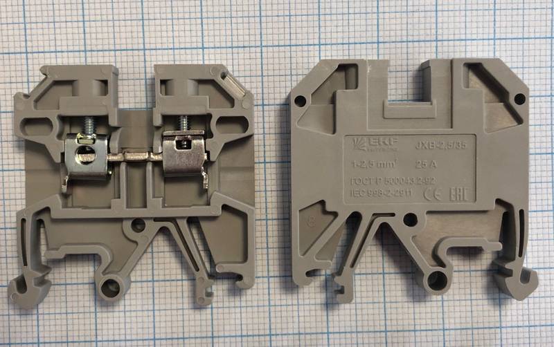 JXB-2.5/35, клемма винтовая серая