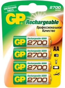 GP270AAHC, аккумулятор NiMH 2700 mAh 1.2V