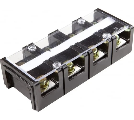 блок зажимов силовой 22mm 100a/600v/4 зажима Блок зажимов силовой 22mm 100A/600V/4 зажима