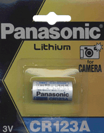 cr123a panasonic li 3v, элемент питания CR123A Panasonic Li 3V, элемент питания