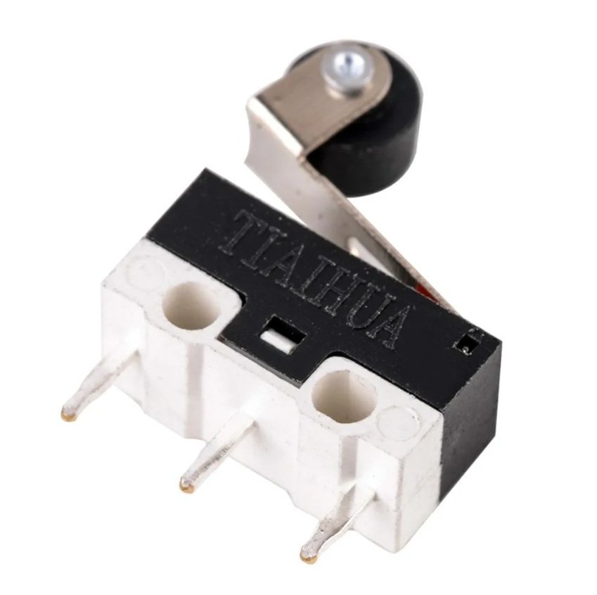 dm3-13p-25g, микропереключатель с лапкой и колёсиком 3а 125vac DM3-13P-25G, микропереключатель с лапкой и колёсиком 3А 125VAC