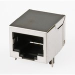 TJ8-8P8C, розетка RJ-45 на плату